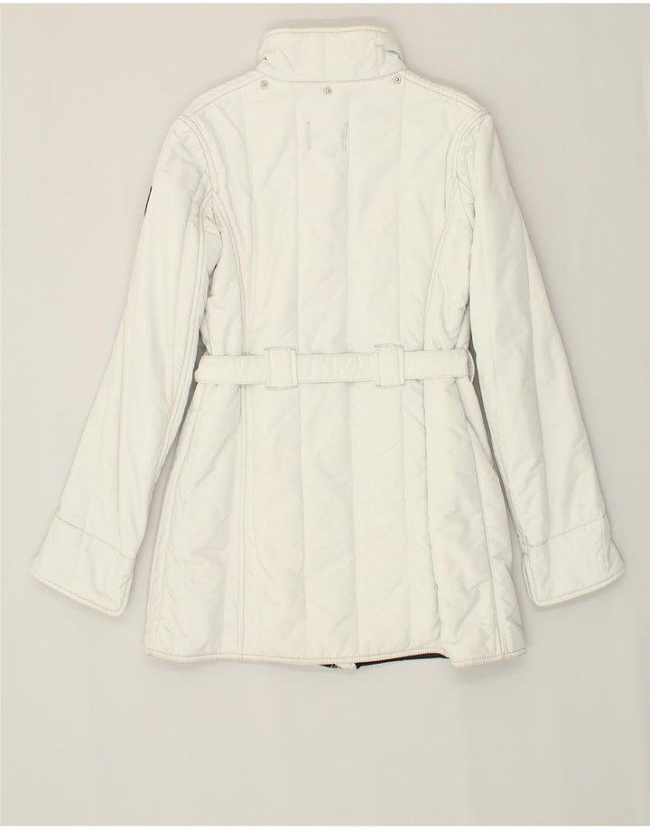 REFRIGUE Womens Windbreaker Coat UK 14 Large Grey Nylon | Vintage Refrigue | Thrift | Second-Hand Refrigue | Used Clothing | Messina Hembry 