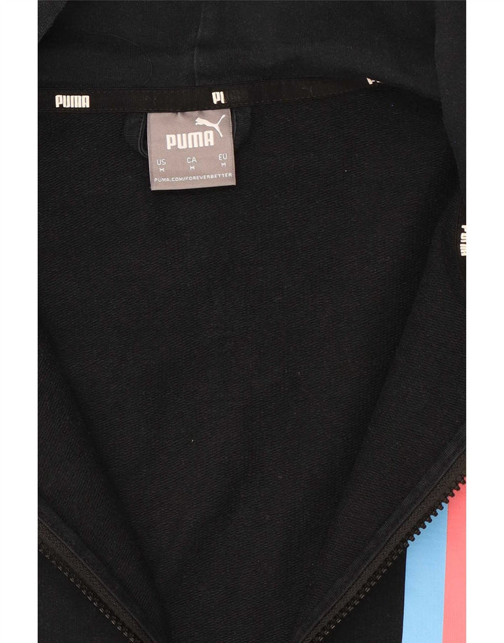 Puma Herren Graphic Zip Hoodie Pullover Medium Schwarz