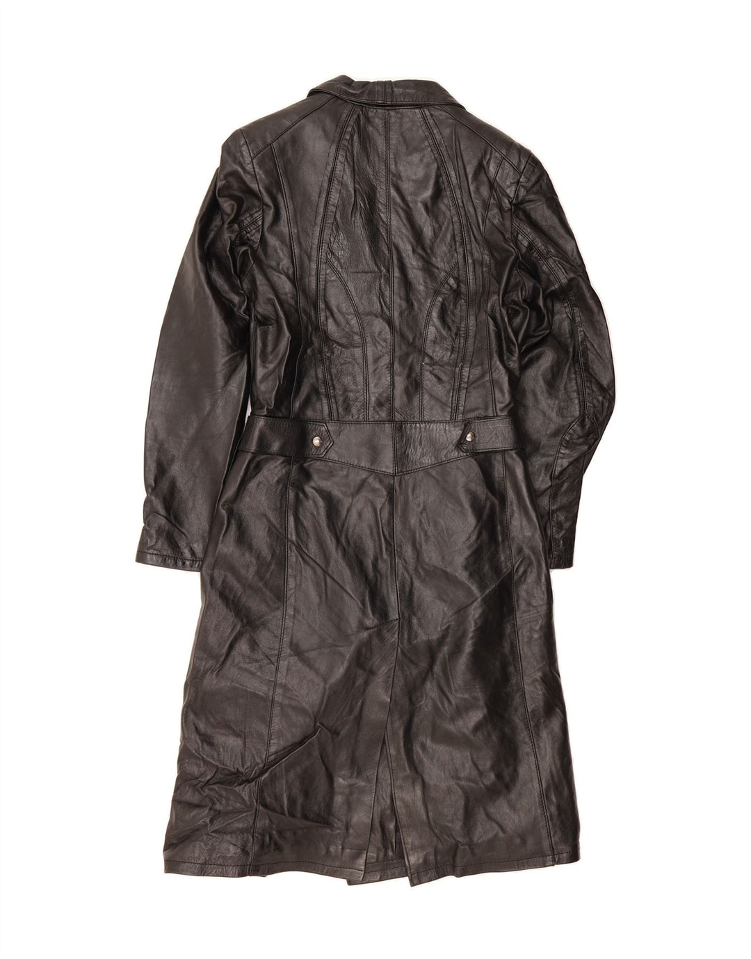 KOR@KOR Womens Leather Coat IT 46 Large Black Leather Vintage Kor@Kor and Second-Hand Kor@Kor from Messina Hembry 