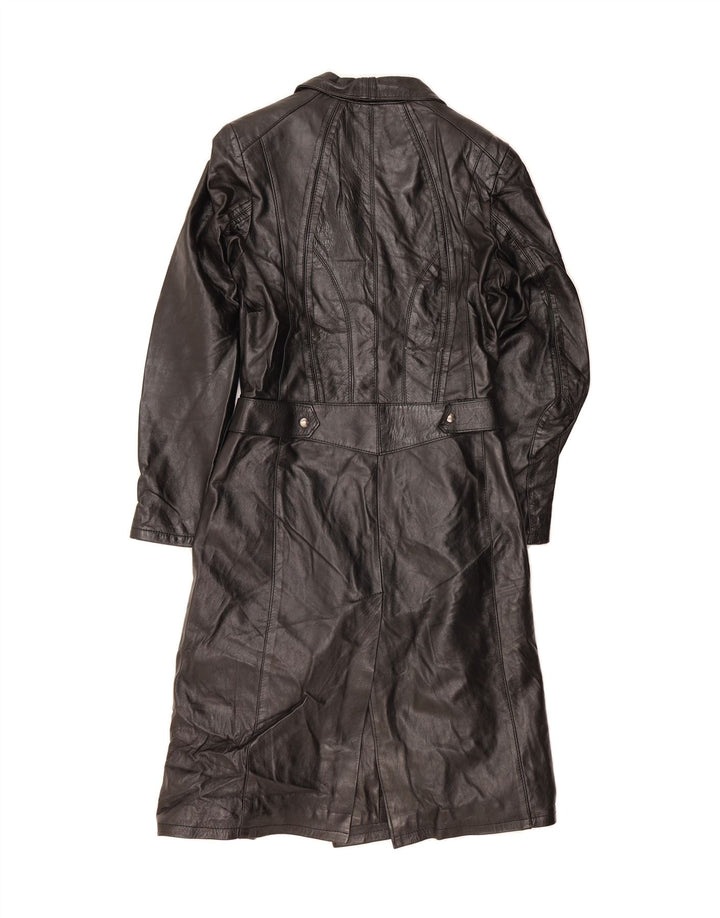 KOR@KOR Womens Leather Coat IT 46 Large Black Leather Vintage Kor@Kor and Second-Hand Kor@Kor from Messina Hembry 