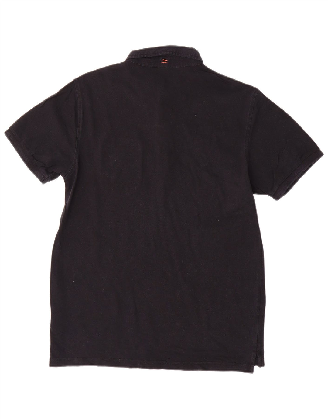 Sun68 Herren-Poloshirt aus mittelschwarzer Baumwolle