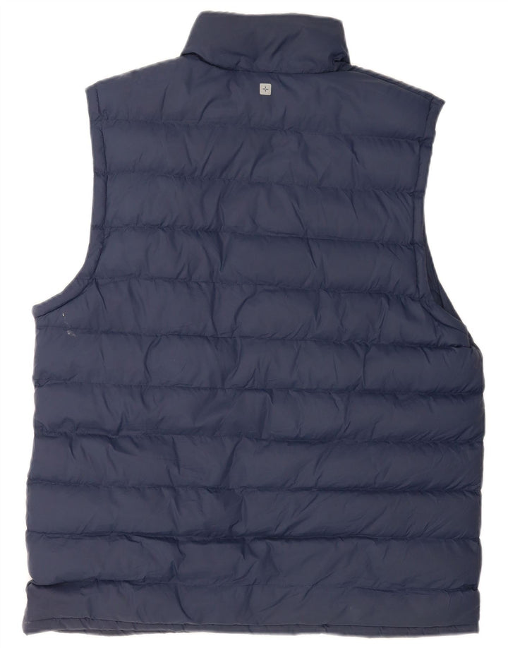 Gefütterte Herrenweste von Mountain Warehouse, UK 38, mittelmarineblaues Nylon