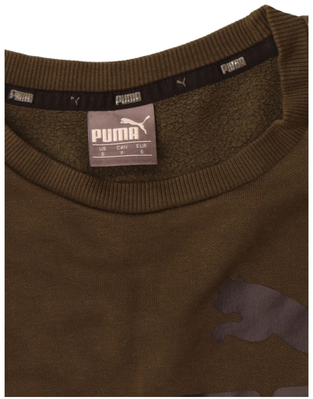 Puma Herren Grafik-Sweatshirt-Pullover, klein, Khaki, Baumwolle