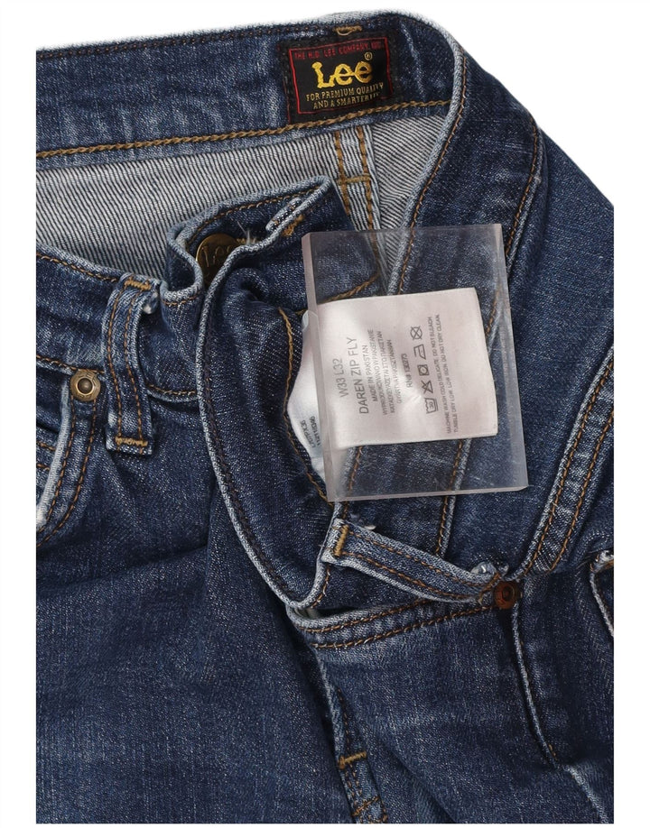 LEE Herren Daren Zip Fly Slim Jeans W33 L32 Marineblau Baumwolle