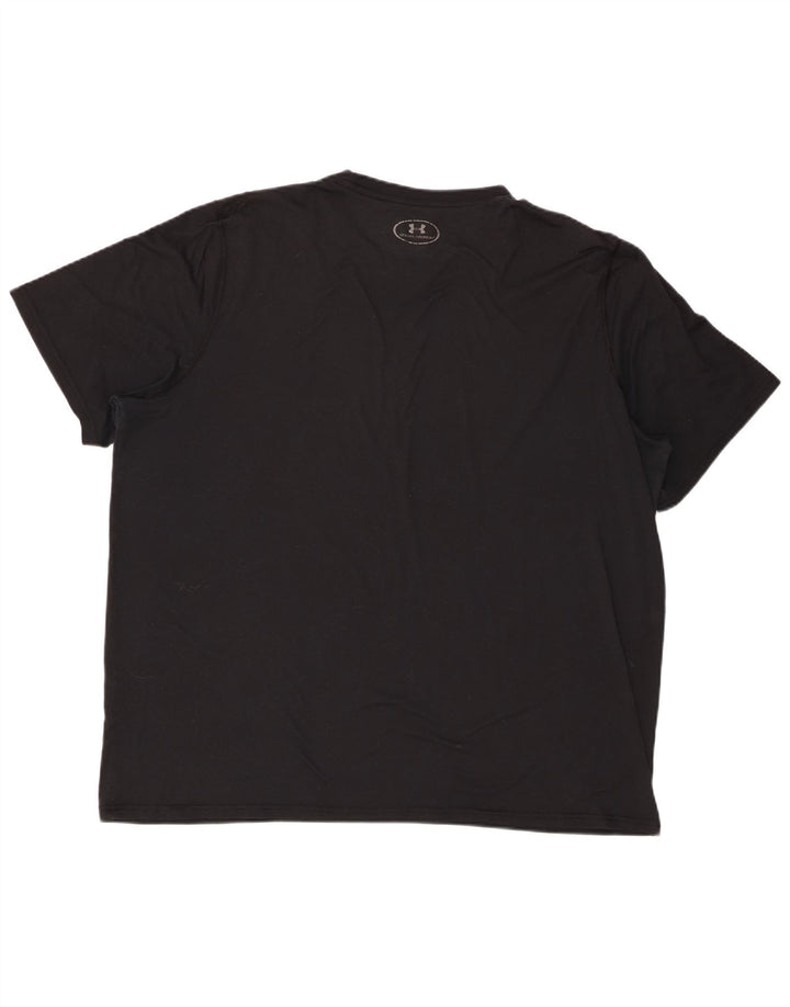 Under Armour Herren Heat Gear T-Shirt Top 2XL Schwarz
