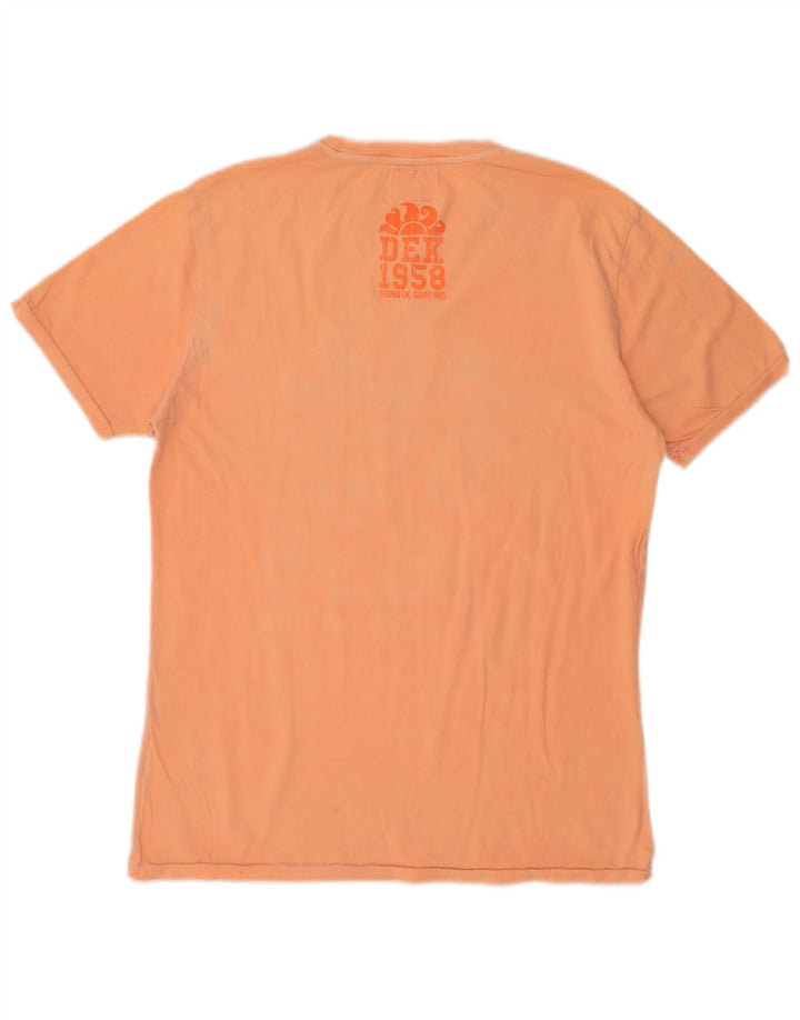 Sundek Herren-T-Shirt mit Grafik, Größe L, Orange, Baumwolle