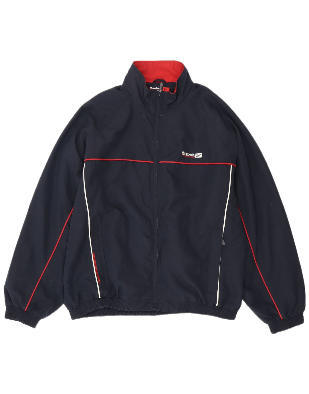 Reebok Herren Trainingsanzug Top Jacke XL Marineblau Polyester