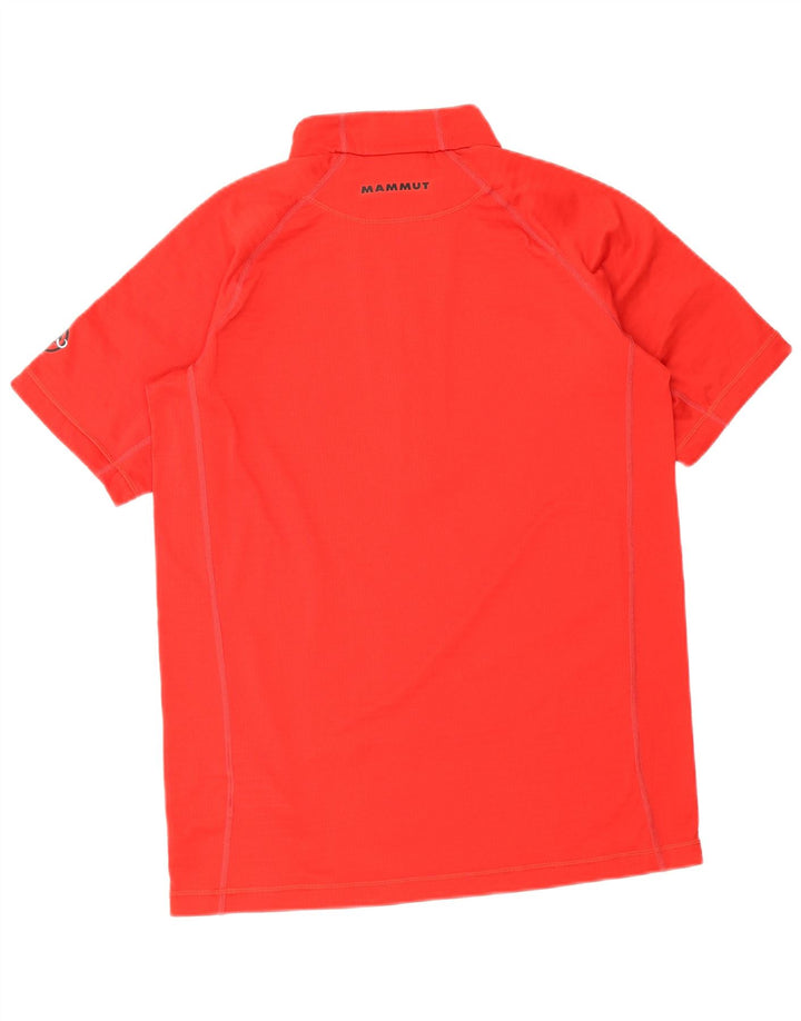 Mammut Herren Zip Neck T-Shirt Top XL Rot Polyester
