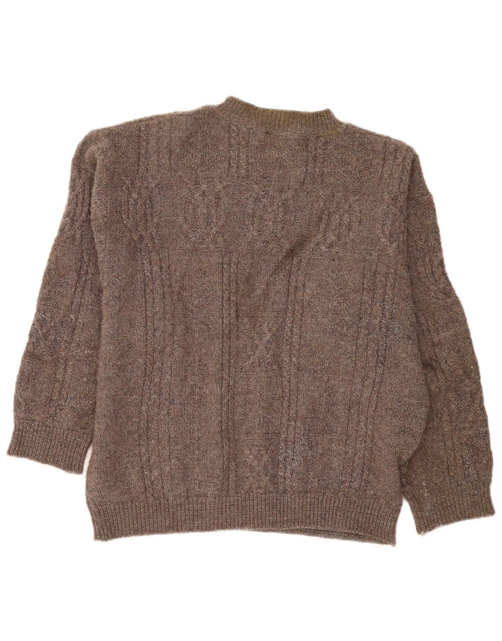 Daniel Hechter Herren-Pullover mit Rundhalsausschnitt, XL, Braun