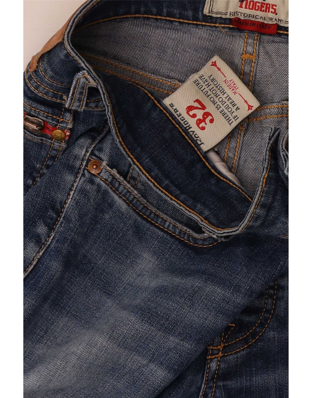 Roy Rogers Herren Slim Jeans W32 L32 Blaue Baumwolle