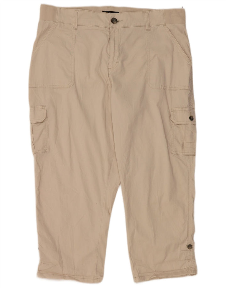 LEE Damen-Cargohose mit mittlerer Leibhöhe und entspannter Passform, US 18, 2XL, W38, L22, Beige