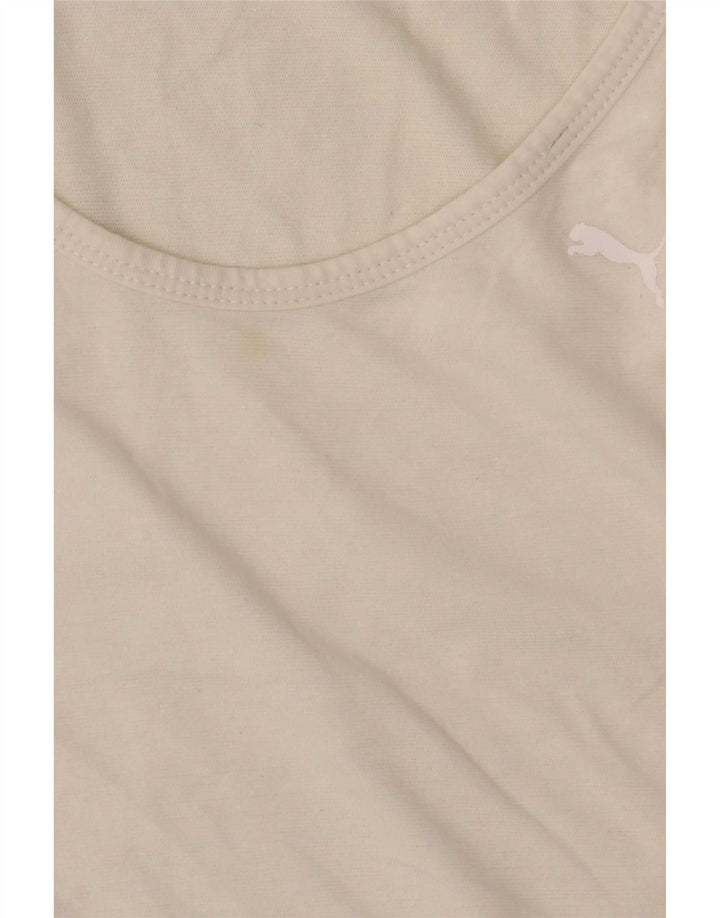 Puma Damen Weste Top UK 8 Small Off White