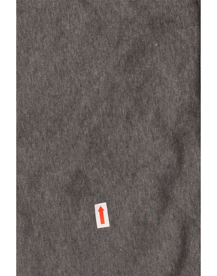 NIKE Mens Zip Neck Sweatshirt Jumper XL Grey Cotton