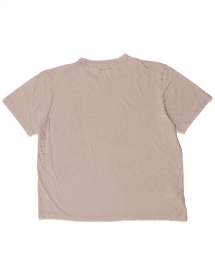 Lacoste Herren T-Shirt Top Größe 7 2XL Weiße Baumwolle