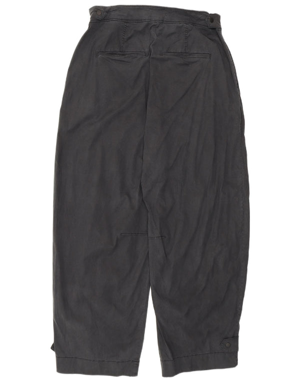 Marks & Spencer Damen-Chinohose mit hoher Taille, UK 18, XL, W36, L30, Schwarz