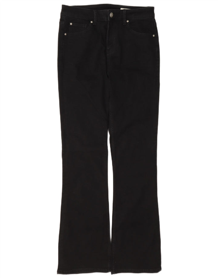Marks & Spencer Damen The Eva Bootcut Jeans UK 12 Medium W32 L32 Schwarz