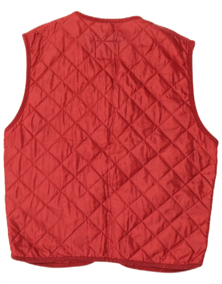 North Pole Steppweste für Herren, UK 38, mittelrotes Nylon