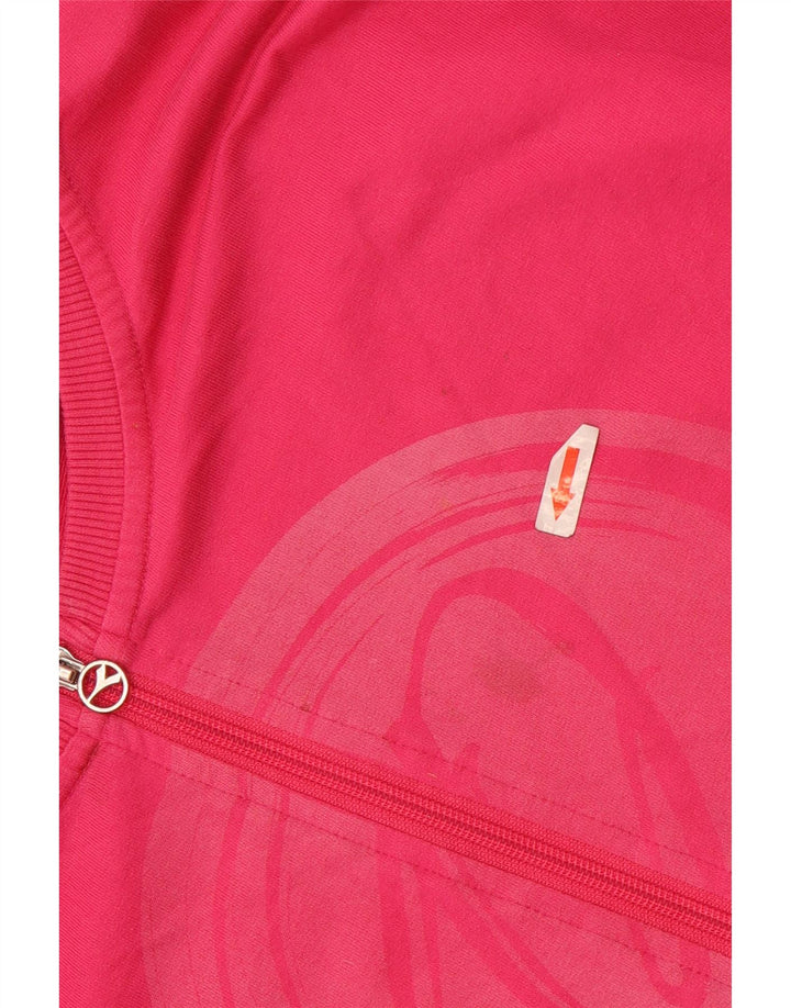 Diadora Damen-Trainingsanzug-Oberteil mit grafischer Grafik, Gr. 16, Rosa