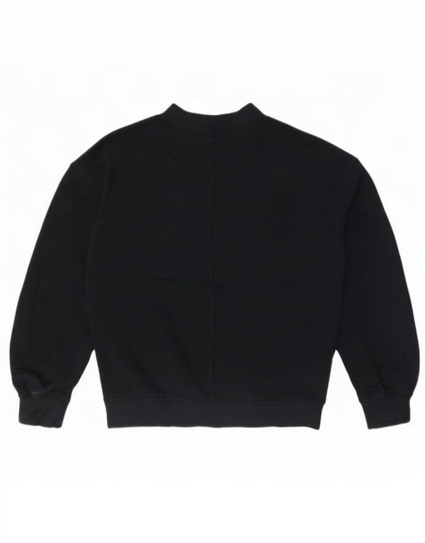 Cos Damen-Sweatshirt-Pullover in Übergröße, Gr. 10, Größe S, Schwarz, Baumwolle