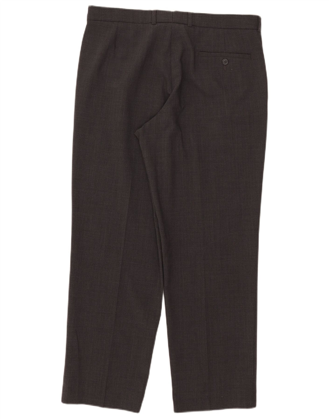 Marks & Spencer Maßgeschneiderte, gerade Anzughose für Herren, W34, L29, Grau, Polyester