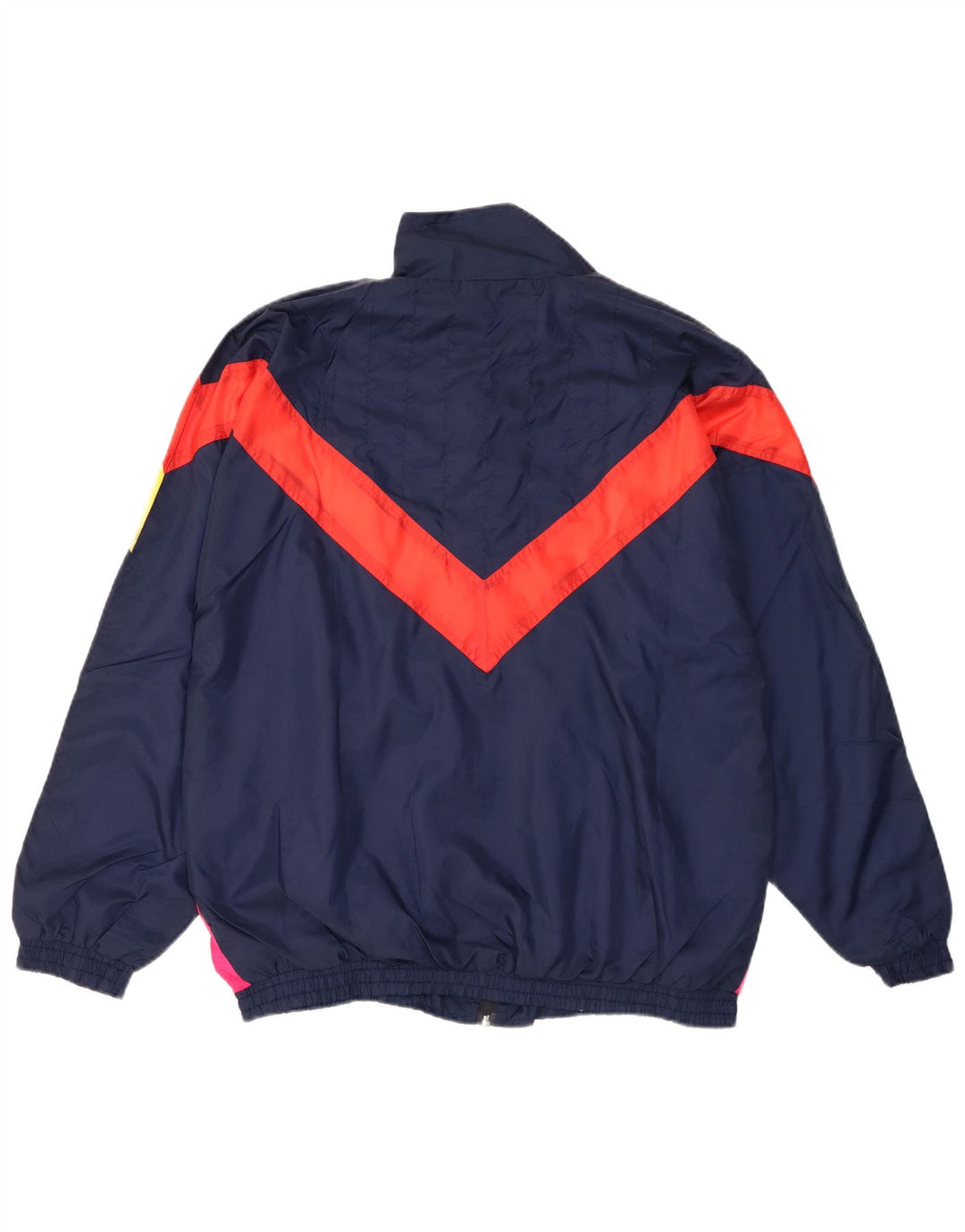 L'Equipe Herren-Trainingsanzug-Oberteil, Jacke, XL, Marineblau, Colourblock-Polyamid