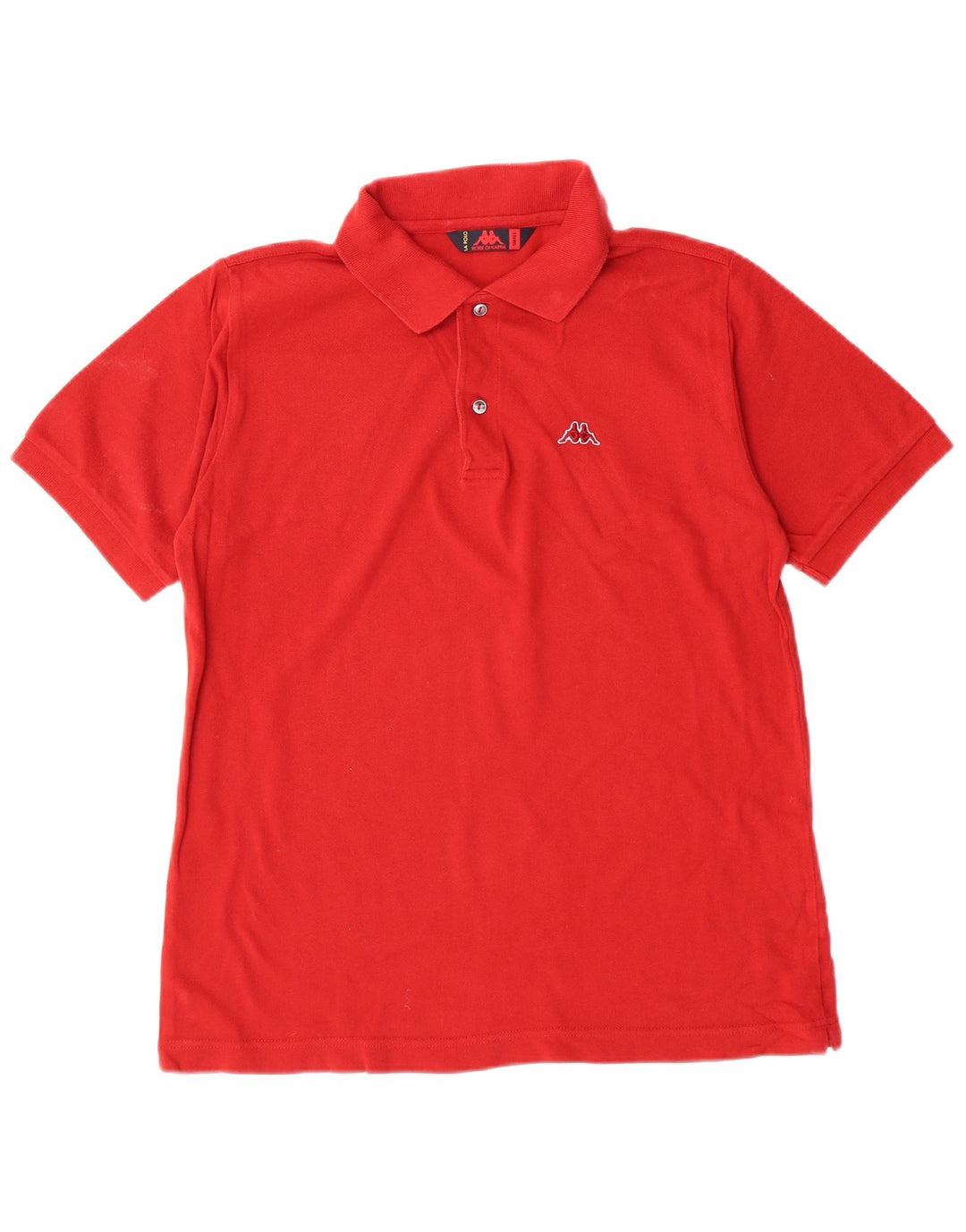 Kappa Herren-Poloshirt, klein, rote Baumwolle