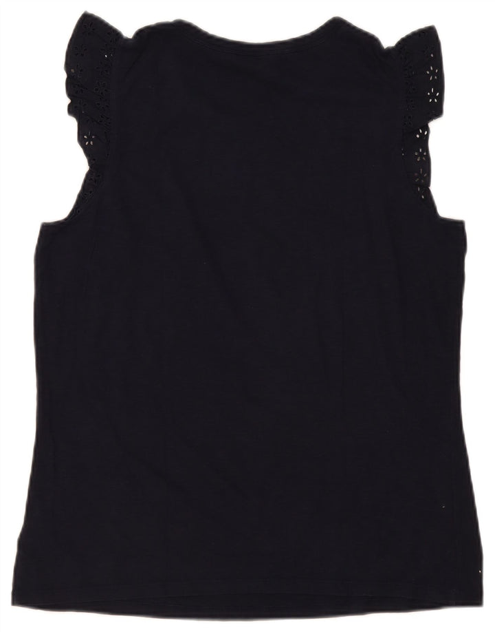 Crew Clothing Damen-Blusenoberteil, Gr. 44, mittelgroß, marineblau, geblümt