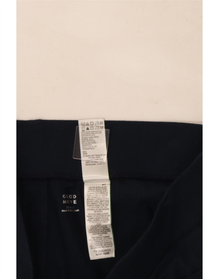 Marks & Spencer Skort für Mädchen, 15–16 Jahre, marineblaue Baumwolle