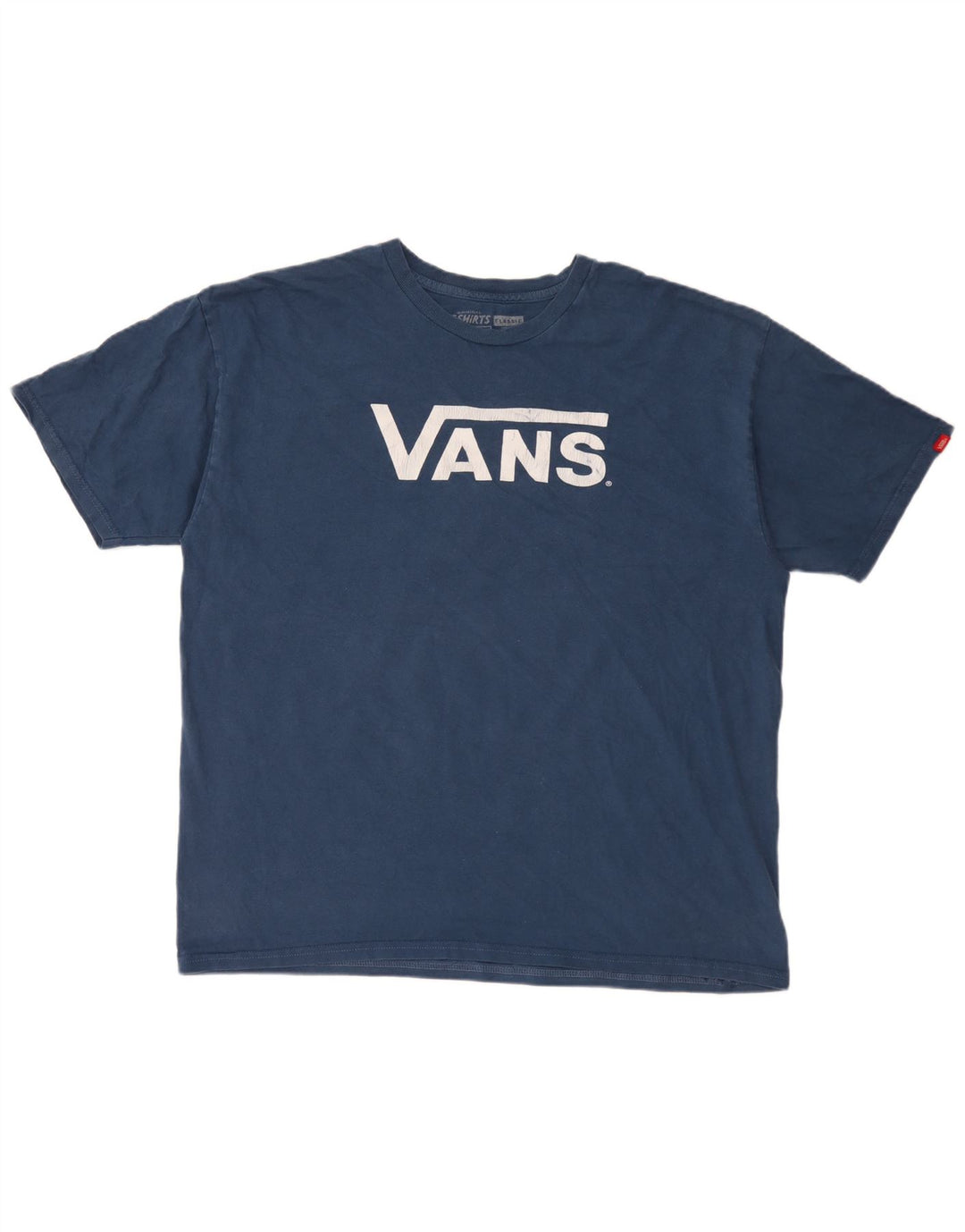 Vans Herren Grafik T-Shirt Top XL Blau Baumwolle