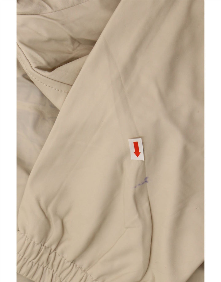 Zara Damen-Windbreaker-Mantel mit Kapuze, UK 16, Größe L, Beige, Polyester