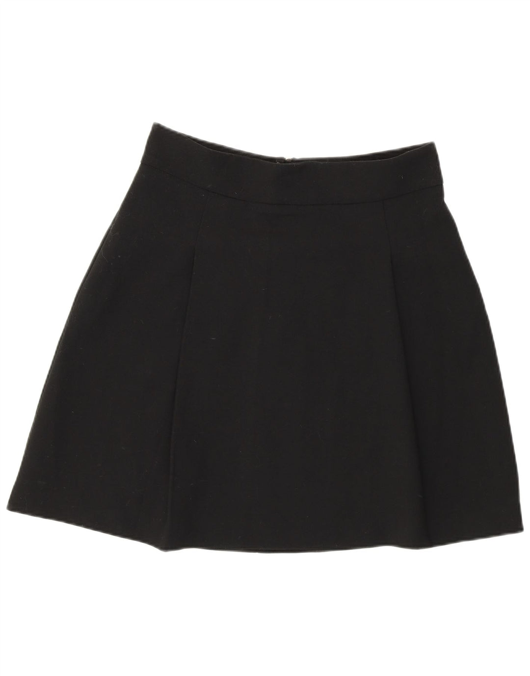 Marks & Spencer Damen A-Linienrock UK 10 Small W29 Schwarz Polyester