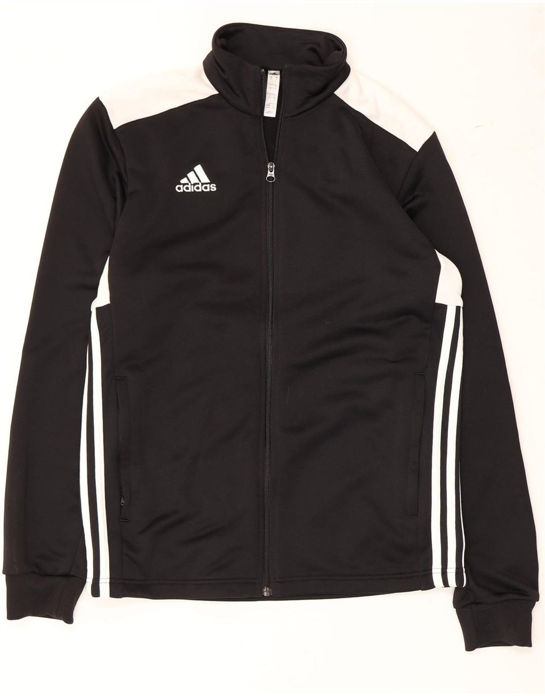 Adidas Herren-Trainingsanzug-Top-Jacke, Mittelschwarzes Colourblock-Polyester