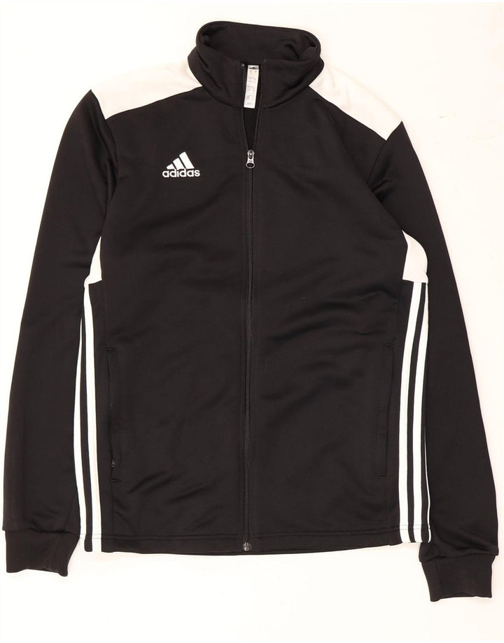 Adidas Herren-Trainingsanzug-Top-Jacke, Mittelschwarzes Colourblock-Polyester