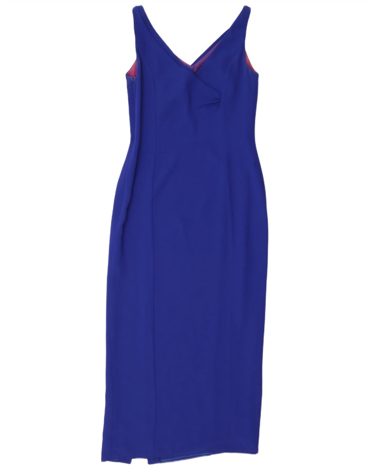 Frank Usher Damen Ärmelloses, figurbetontes Kleid, Größe S, Blau, Polyester