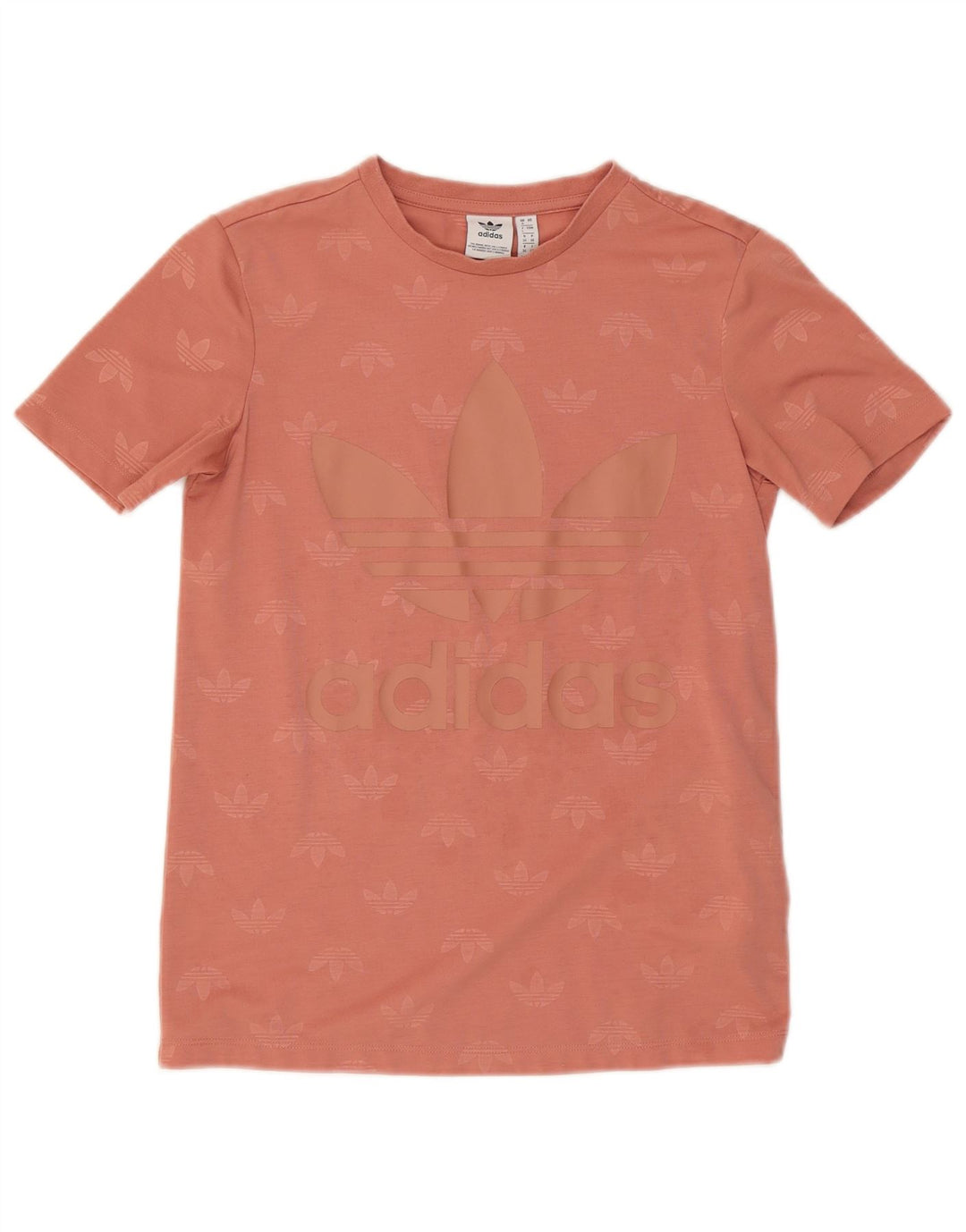 Adidas Damen Grafik T-Shirt Top UK 8 Small Rosa Polyester