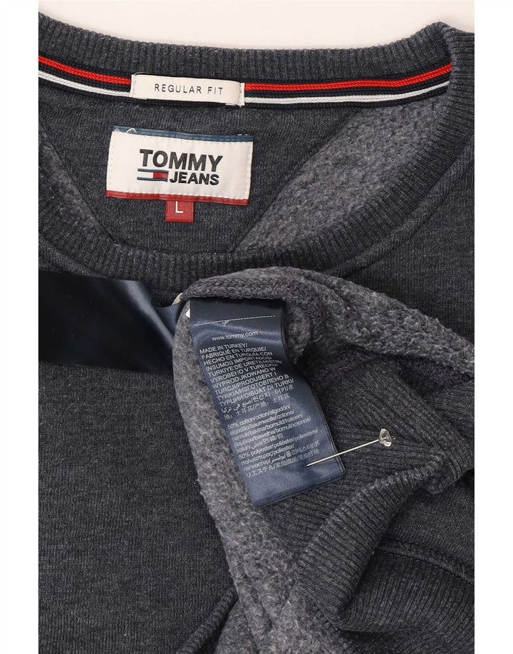 Tommy Hilfiger Herren-Sweatshirt mit normaler Passform, große marineblaue Baumwolle