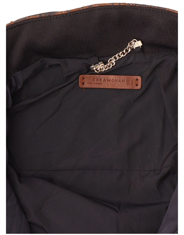 Zara Damen Steppjacke UK 6 XS Marineblau