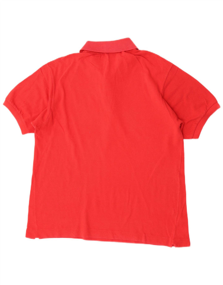 Lacoste Herren-Poloshirt, Größe 5, große rote Baumwolle