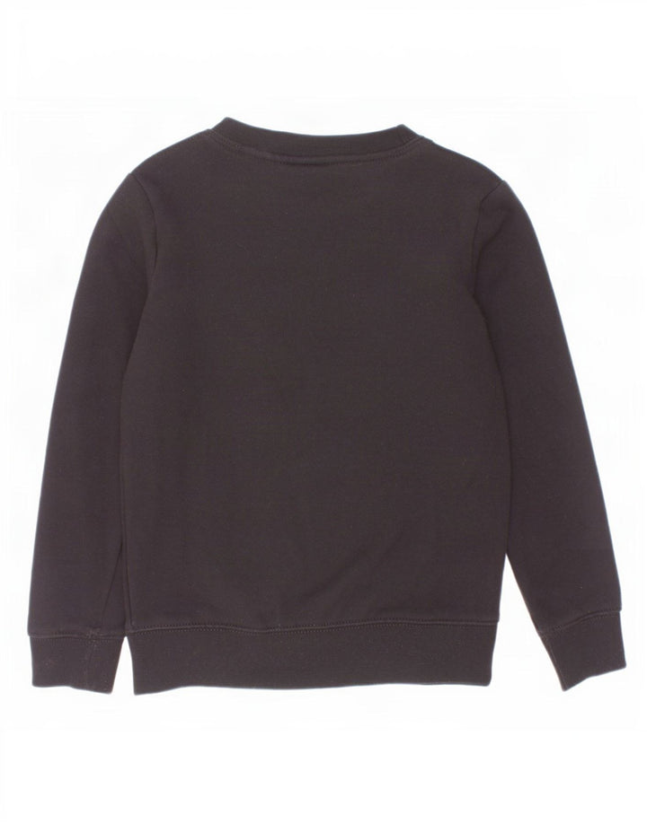 Nike Jungen-Sweatshirt mit Grafik, mittelgroß, schwarze Baumwolle, 5–6 Jahre