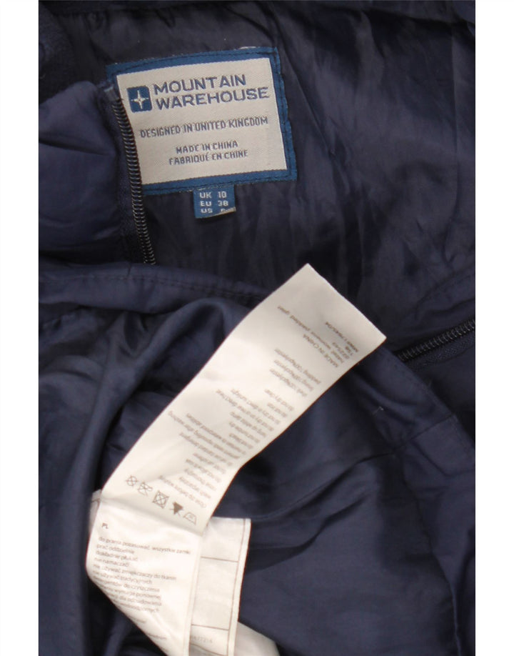 Gefütterte Damenweste von Mountain Warehouse, UK 10, Größe S, Marineblau, Polyester