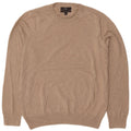 Marks & Spencer Herren-Pullover mit Rundhalsausschnitt, mittelbeige Baumwolle