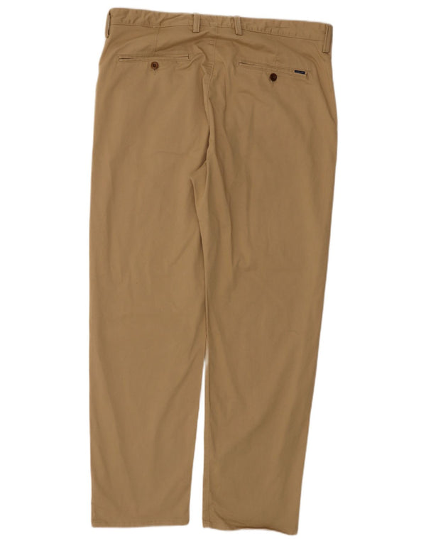 Gant Herren gerade Chinohose W36 L30 Beige Baumwolle