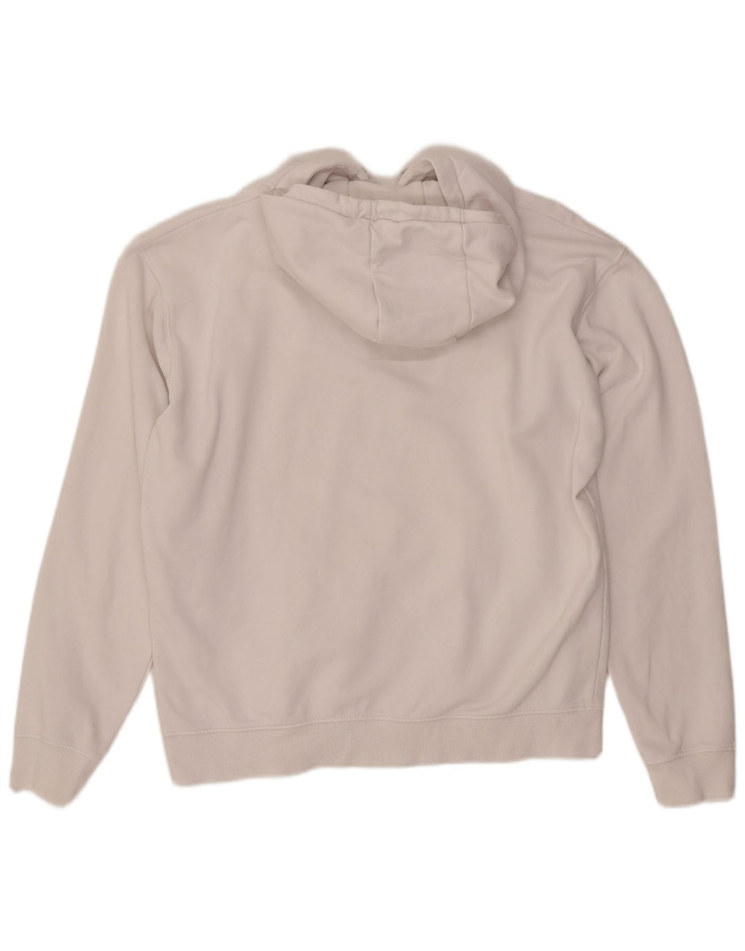 KARL KANI Herren-Kapuzenpullover mit lockerer Passform, Grafik, Größe S, weiße Baumwolle