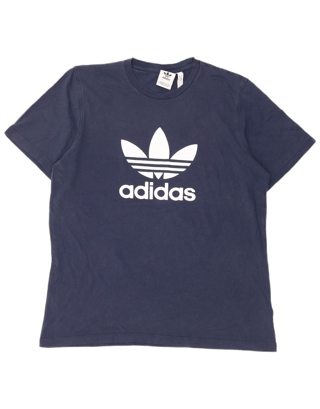 ADIDAS Herren T-Shirt mit Grafik, groß, marineblau, Baumwolle