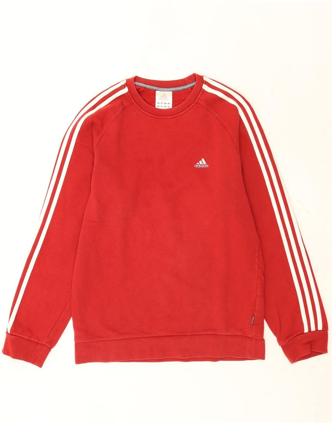 Adidas Herren Sweatshirt Pullover Small Rot Colourblock Baumwolle