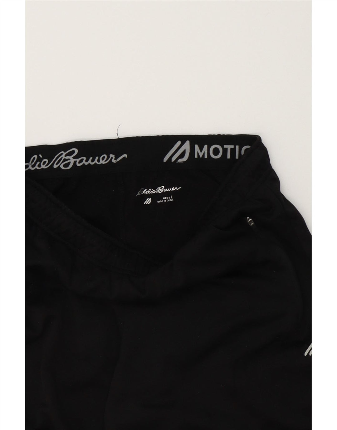 EDDIE BAUER Mens Tracksuit Trousers Joggers Large Black Polyester Vintage Eddie Bauer and Second-Hand Eddie Bauer from Messina Hembry 