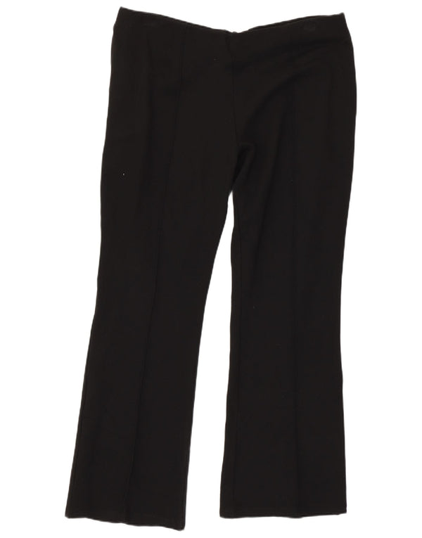 Marks & Spencer Damen Bootcut Freizeithose UK 16 Large W34 L28 Schwarz