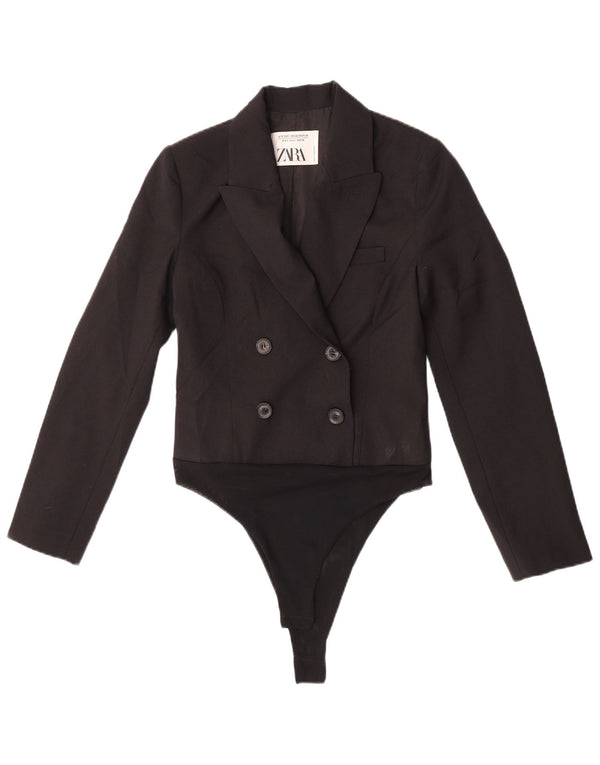 Zara Damen-Body UK 10 Small Schwarzer Colourblock-Polyester