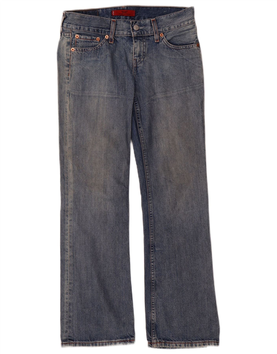 Levi's Damen 557 Bootcut Jeans W28 L30 Blaue Baumwolle