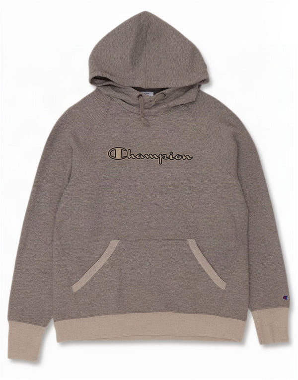 Champion Damen Graphic Hoodie Pullover UK 16 Large Grau